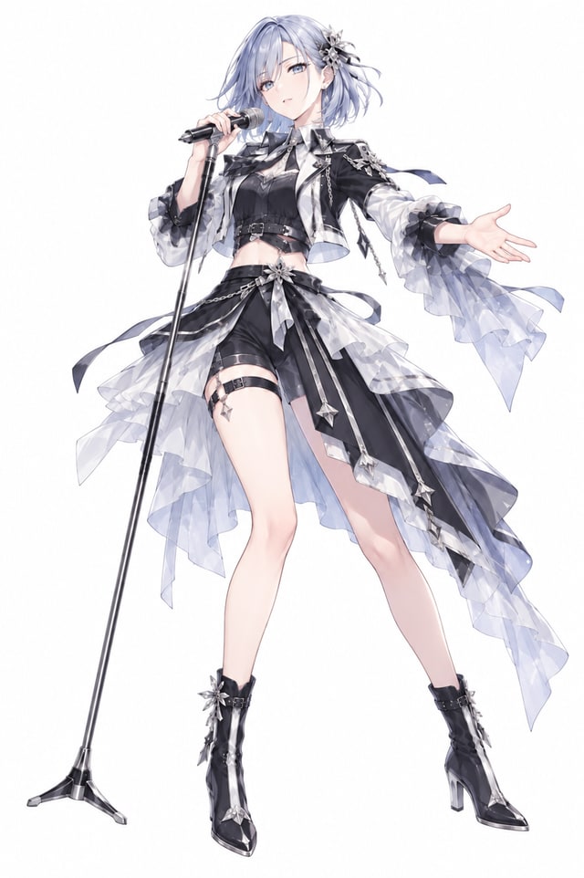 余韻の鑑賞家を表すアイドルのイラスト