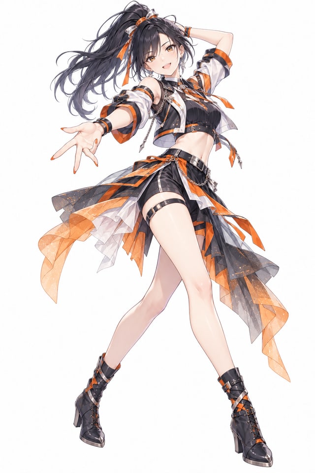 熱狂の共演者を表すアイドルのイラスト