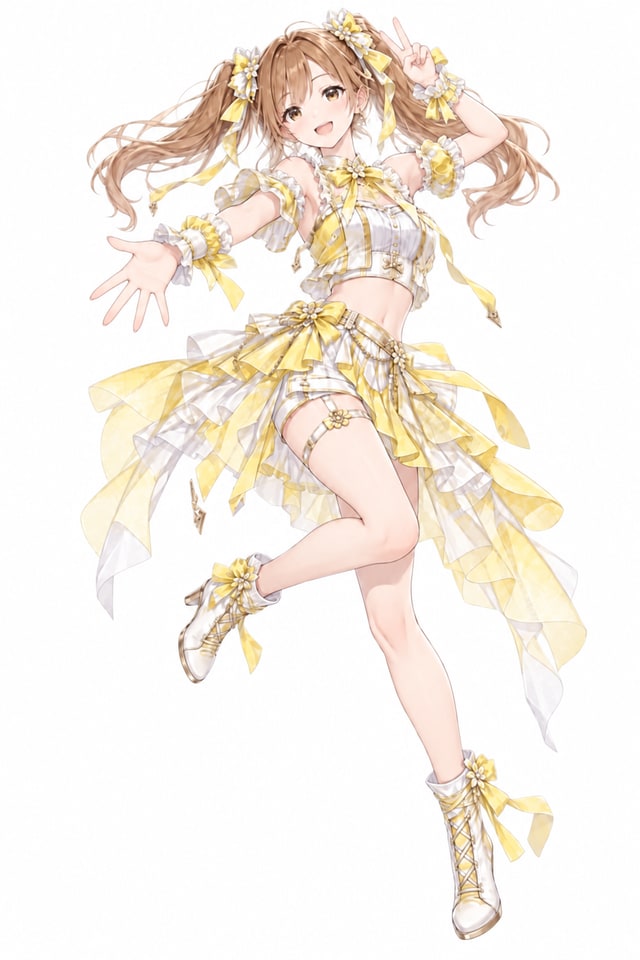 ハッピー案内人を表すアイドルのイラスト