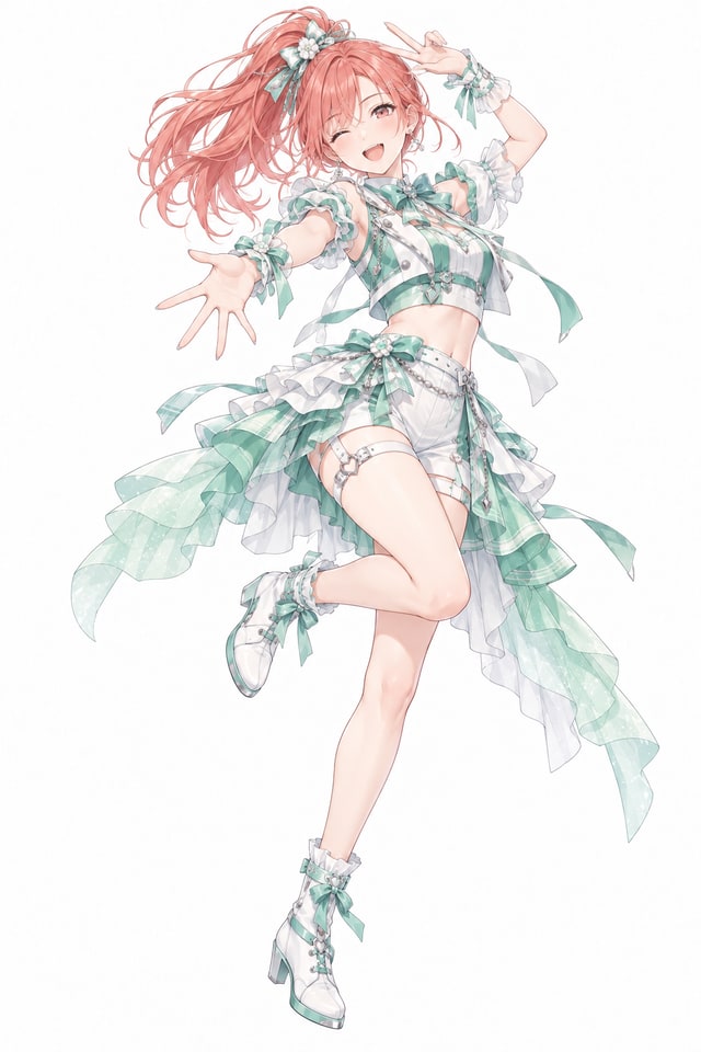 笑顔の育成者を表すアイドルのイラスト